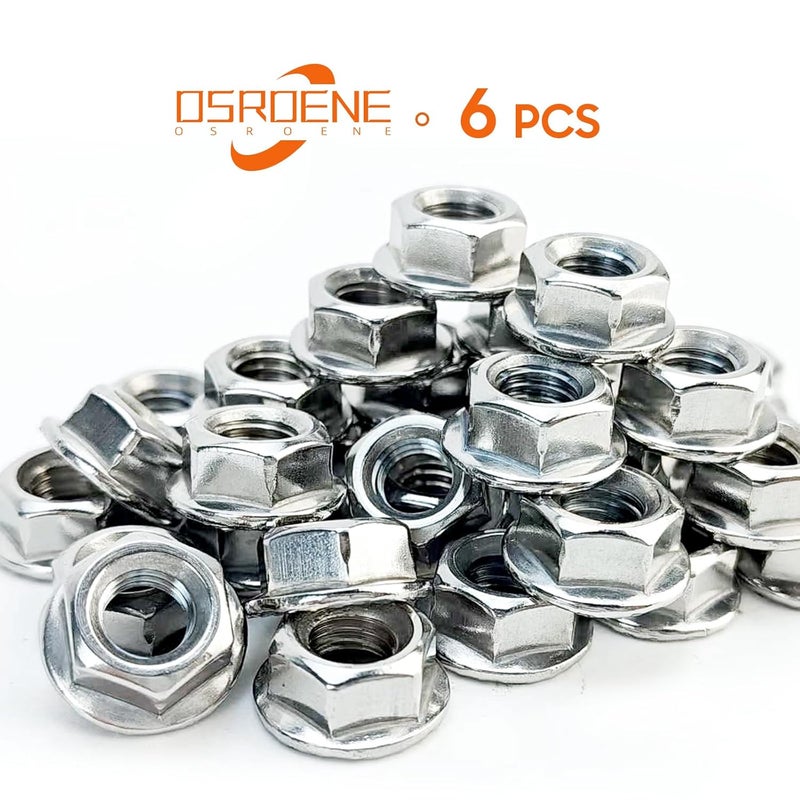 OSROENE Chainsaw Guide Bar Nuts, 6 Pcs Chainsaw Parts Accessories Sprocket Cover Nut for Guide Bars, Replacement Nut for Stihl Husqvarna Craftsman Poulan Chainsaw, Chainsaw Side Cover Bar Bolt, Bar Nuts Kit - Image 5